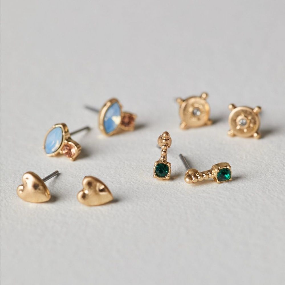 NWT Free People Lucky Charm Stud Set “Wear One, Share One” | 4 Pairs - Picture 2 of 9
